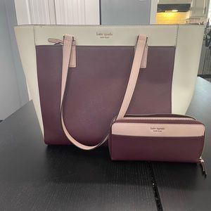 Kate Spade purse and matching wallet.